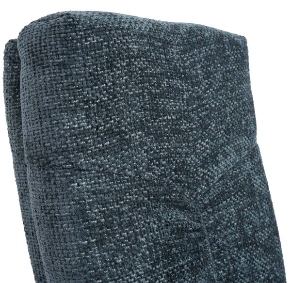 Sada 2 jídelních židlí HWC-G56, kuchyňská židle konzolová židle křeslo, kovová tkanina/textil šenil modrozelená