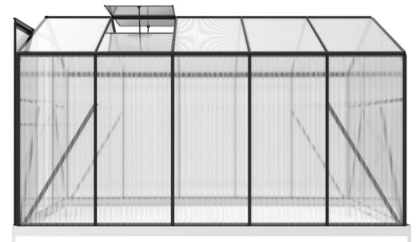 Skleník se základnou BestBerg BBGH-1006B / 5,95 m² / 313 × 190 × 194 cm / černá