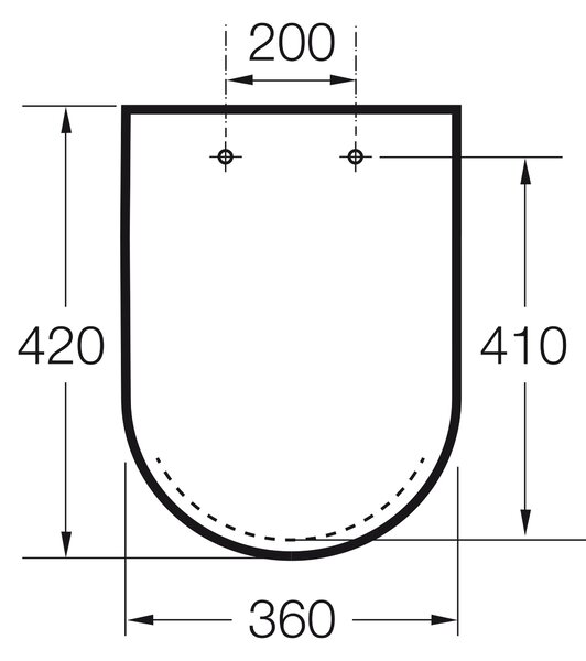 Roca Hall záchodové prkénko s pomalým sklápěním bílá A801622004