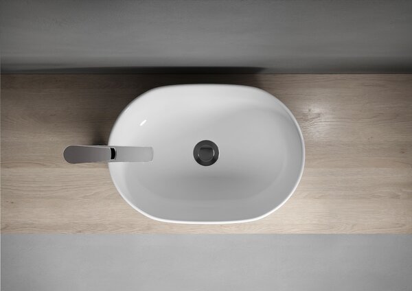 Cersanit Moduo umyvadlo 50x35.5 cm oválné na pult bílá K116-049