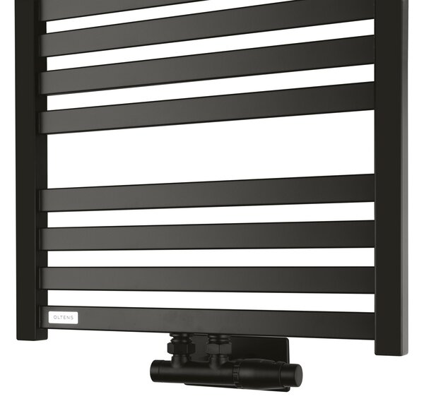 Oltens Vanlig koupelnový radiátor žebříkový 96x50 cm černá mat 55007300
