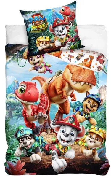 Carbotex Povlečení Tlapková Patrola The Dino Movie 140x200, 70x90 cm
