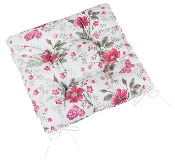 Bellatex Sedák DITA prošívaný 40x40 cm Růže Růžová,Šedá