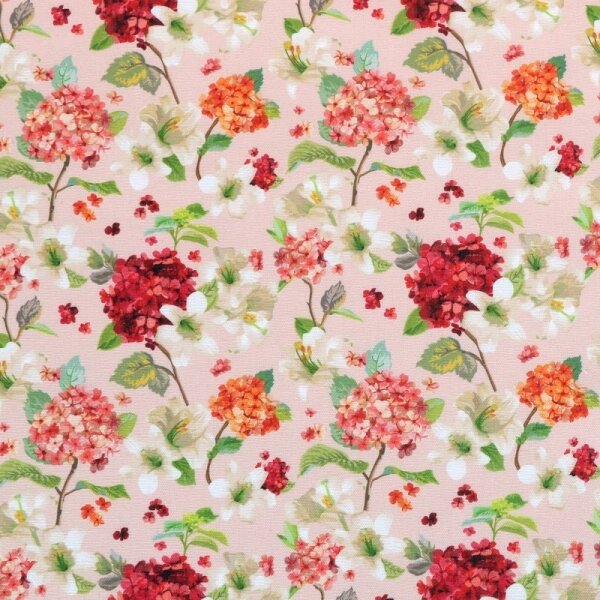 Bellatex Ubrus DITA 70x70 cm Hortenzie Oranžová,Růžová