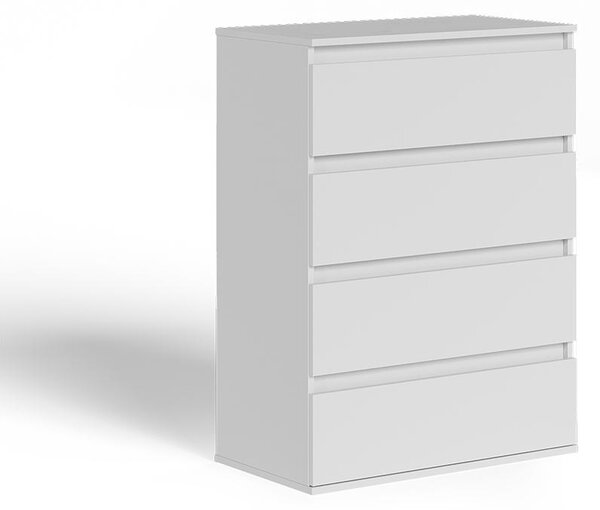 Komoda Vicco Claus Bílá 74 x 99.6 cm se 4 zásuvkami, Model 54743