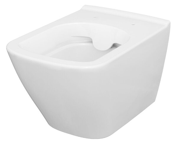 Cersanit City wc mísa se sedátkem s pomalým sklápěním závěsná bez splachovacího kruhu bílá S701-405
