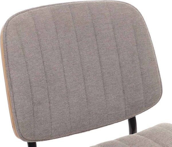 Sada 6 jídelních židlí HWC-O44, kuchyňská židle Židle z ohýbaného dřeva (370g/m²) Oeko-Tex přírodní, světle šedá