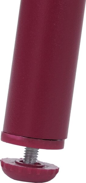 Sada 6 hliníkových jídelních židlí HWC-P89, židle do interiéru s područkami, látka/textil (180 g/m²) provazové pletivo Rope bordó