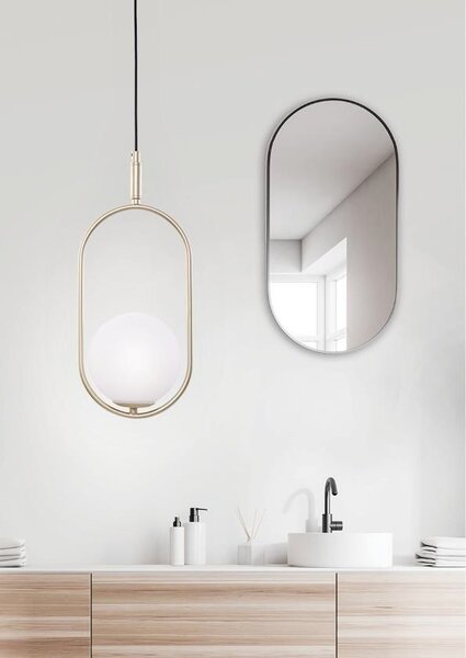Candellux Cordel závěsné svítidlo 1x28 W bílá-mosaz 31-73457