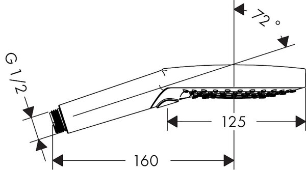 Hansgrohe Raindance sprchová hlavice chrom 26014000