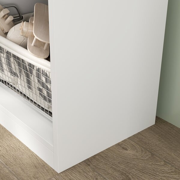 Dětská knihovna AIYAPLAY, regál na hračky, 3 úrovně, roztomilý design mraku, dětský úložný nábytek, úložný prostor na knihy, 40 x 30 x 139,5 cm, do lo