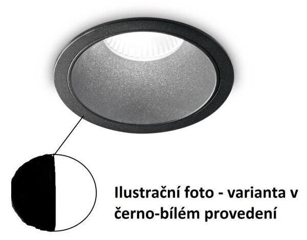 ILUX 192338 LED Zápustné bodové svítidlo Ideal Lux Game Round Black White 192338 11W 850lm 3000K IP20 kulaté černé - IDEALLUX