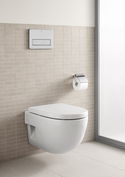 Roca Meridian wc mísa se sedátkem s pomalým sklápěním závěsná bez splachovacího kruhu bílá A34H240000