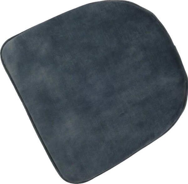 Sada 6 jídelních židlí HWC-O28, kuchyňská židle čalouněná židle, látka/textil (340g/m²) kov modrá