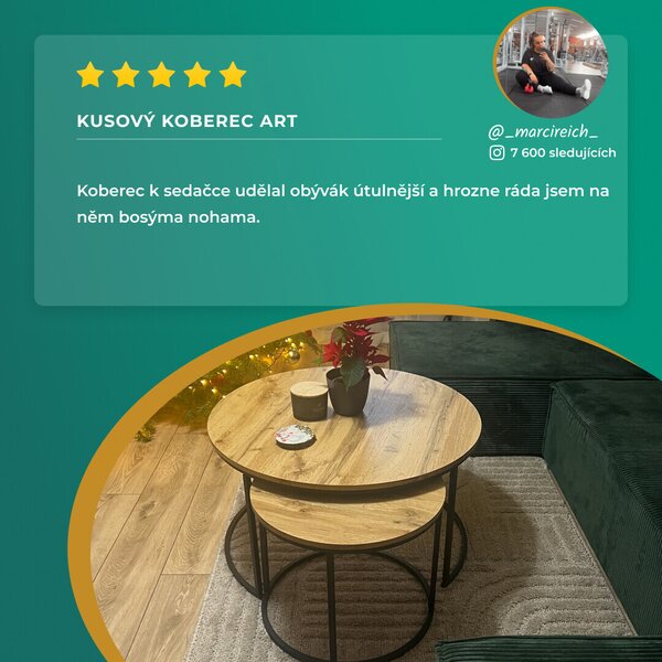 Ayyildiz, Kusový koberec Art 1121 Green, 60x110, zelená, ložnice
