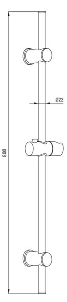 Deante Neo Joko sprchová tyč |80 cm NBJ_051D