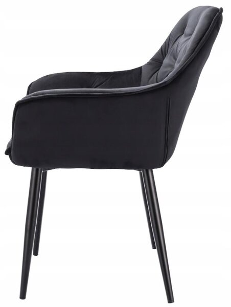 Ekspand | Křeslo KING - velur - šedá - moderní design - vysoký komfort sezení - stylové čalounění