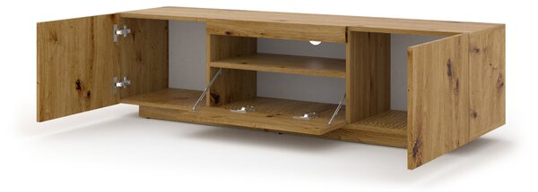 TV stolek/skříňka Aurora (dub artisan) (LED)