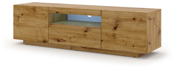 TV stolek/skříňka Aurora (dub artisan) (LED)