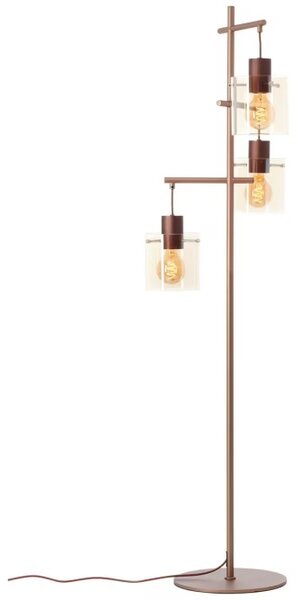 Brilliant 80116/23 Stojanová lampa PETJE jantarové sklo