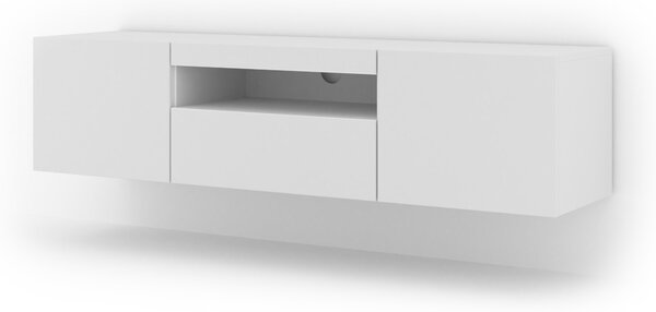 TV stolek/skříňka Aurora (bílý mat) (LED)