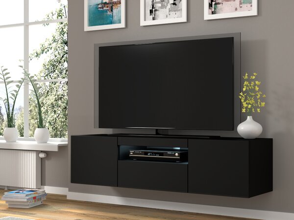 TV stolek/skříňka Aurora (černý mat)