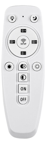 RABALUX 72305 Isaure závěsné svítidlo D600mm LED 80W/8000/5600lm 3000-6500K černá, bílá, stmívatelné, dálkový ovladač