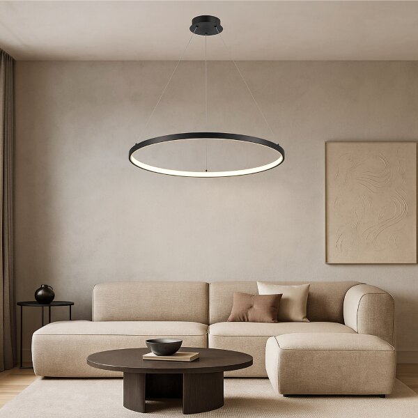 RABALUX 72344 Beliza závěsné svítidlo D600mm LED 55W/5500/4100lm 3000K černá, bílá