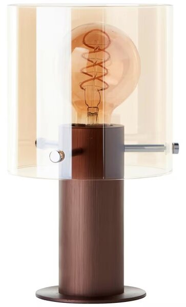 Brilliant 75547/23 Dekorativní stolní lampa PETJE jantarové sklo
