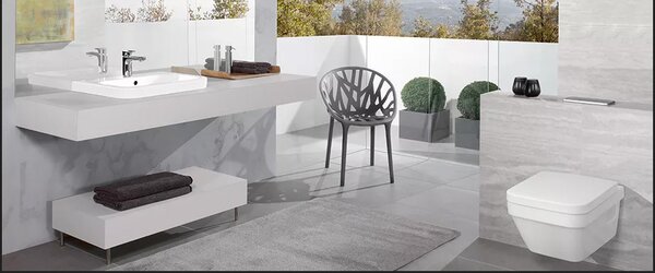 Villeroy & Boch Architectura combi-pack sada s prkénkem závěsná bez splachovacího kruhu bílá 5685HR01
