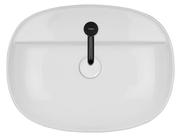 Oltens Hamnes umyvadlo 51x39 cm oválné na pult bílá lesk 41313000
