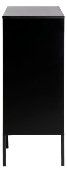 Vysoká komoda v dekoru dubu v černo-přírodní barvě 80x103 cm Seaford – Actona