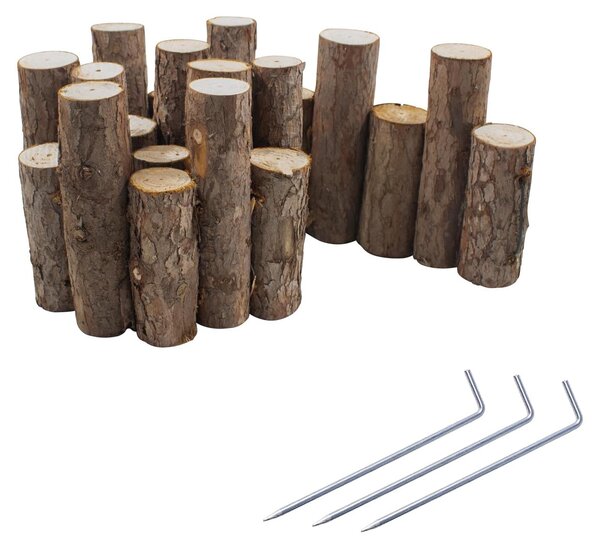 Krátké dřevěné oplocení – 90 x 15,5 cm, vhodné pro okrasné záhony a chodníky