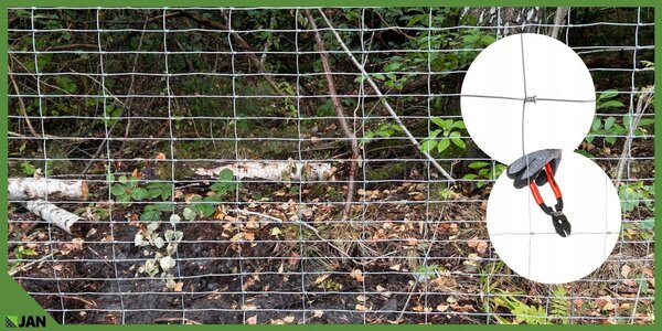 Plot proti zvěři – pletený – pozinkovaný – 125/14/30 – 50 m – odolný proti povětrnostním vlivům – lesní plot