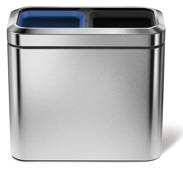 Odpadkový koš na tříděný odpad z nerezové oceli 20 l - simplehuman