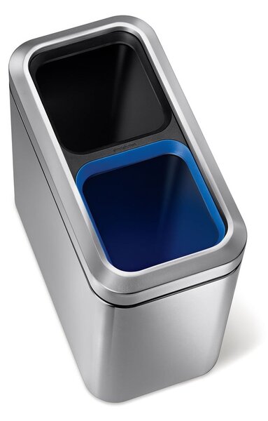 Odpadkový koš na tříděný odpad z nerezové oceli 20 l - simplehuman