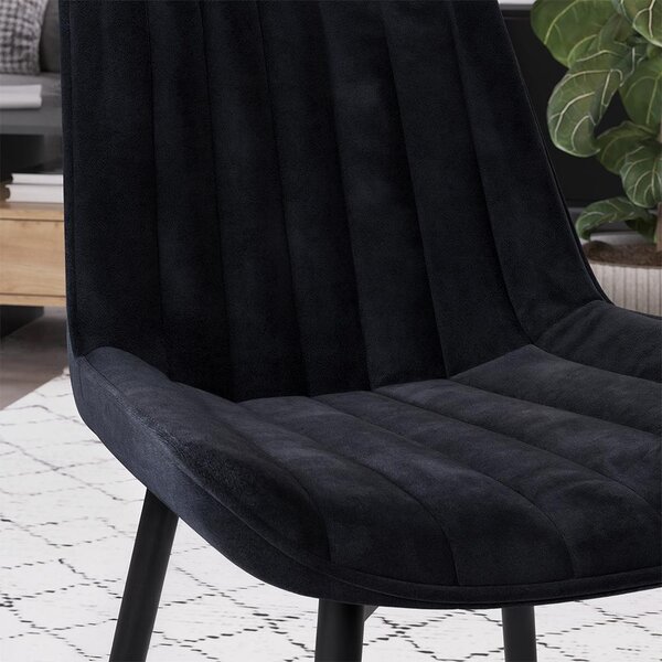 Židle jídelny Vicco Ravlo Černá 51 x 57 cm Sada 2 kusů, Model 61386