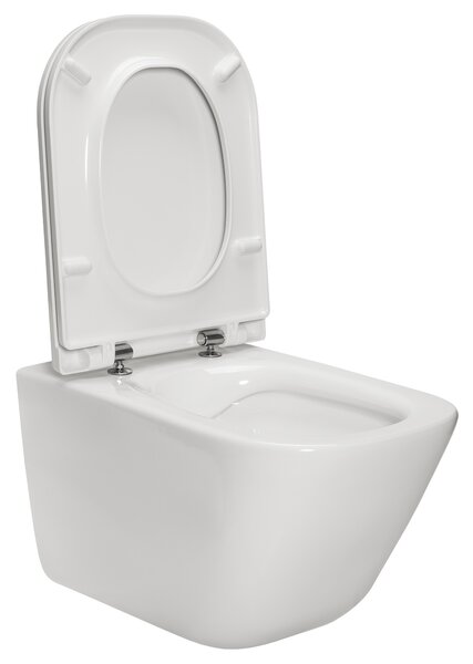Roca Gap wc mísa se sedátkem s pomalým sklápěním závěsná bez splachovacího kruhu bílá A34H470000