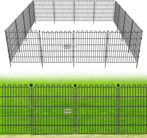 Dekorativní plot – 10 panelů (celková délka 7,6 m), výška 60 cm