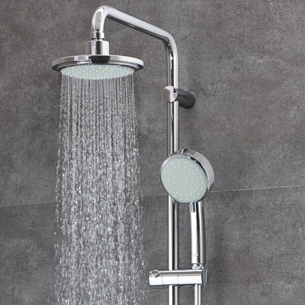 Grohe New Tempesta sprchová sada na stěnu s termostatem s dešťovou sprchou StarLight Chrome 27922000