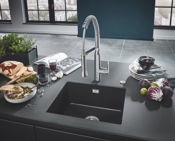 Grohe K700 granitový dřez 53.3x45.7 cm černá 31654AP0