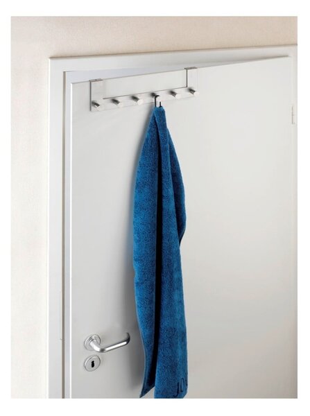 Kovový věšák na dveře ve stříbrné barvě 39 cm Celano – Wenko