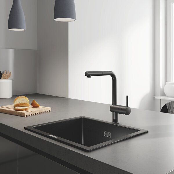 Grohe K700 granitový dřez 53.3x45.7 cm černá 31654AP0