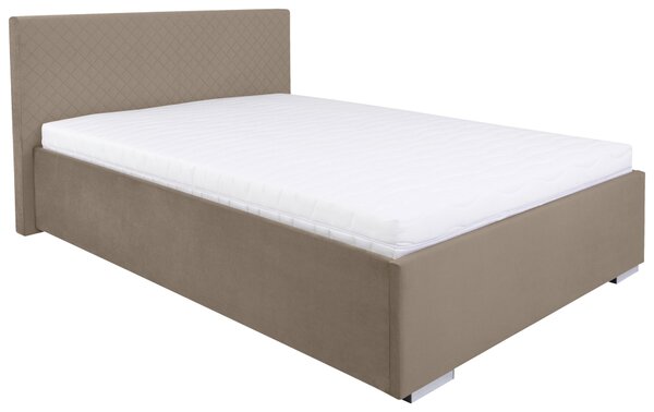 ČALOUNĚNÁ POSTEL, 120/200 cm, béžová MID.YOU - Postele s úložným prostorem, Online Only