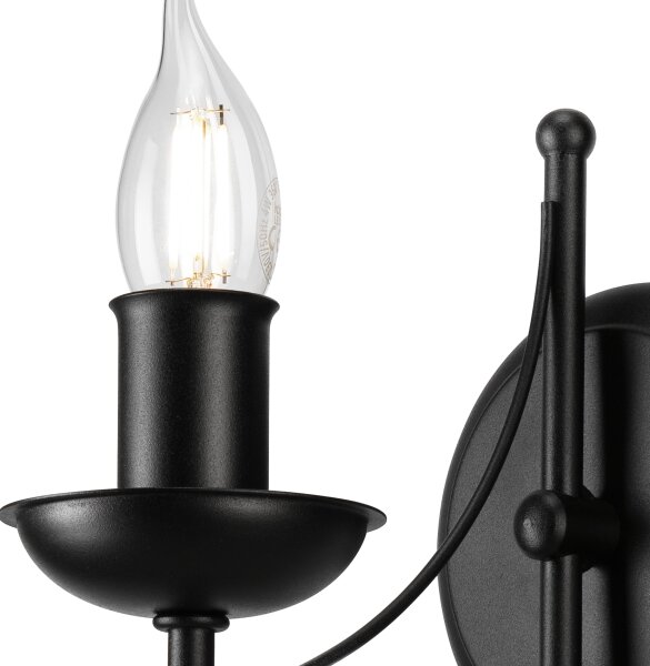 Nástěnná lampa DONATO 1xE14/40W/230V černá