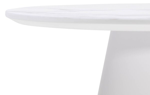 Hector Konferenční stolek Margos 46 cm bílý/mramor I