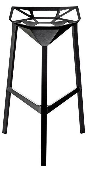 Černá barová židle Magis Officina, výška 74 cm