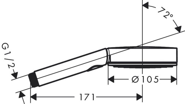 Hansgrohe Pulsify Select sprchová hlavice černá 24111670