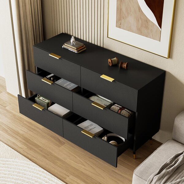 Sweiko Elegantní příborník s moderním designem, komodou a spoustou úložného prostoru