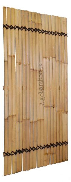 Panel z bambusových lamel přírodní barvy 90 x 180 cm (bambusový plot)
